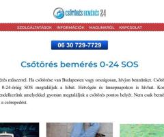 Csőtörés bemérés 0-24